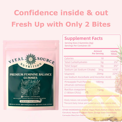 Hawaiian Pineapple Premium Feminine Balance Gummies