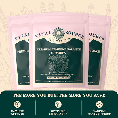 Hawaiian Pineapple Premium Feminine Balance Gummies